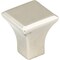 Jeffrey Alexander 7/8" Overall Length Polished Nickel Square Marlo Cabinet Knob 972S-NI - alternate 1